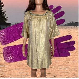 Source Unknown Gold Dress